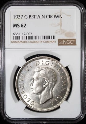 1937 Great Britain Crown MS 62 NGC (L0815) - Image 1 of 4