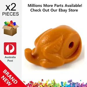 2x Genuine LEGO™ Dark Orange Turkey Body 33048 4540849 New - Picture 1 of 2