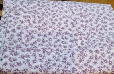 WAVERLY ~ Campo de Flores ~ Sábana King Plana y Ajustada ~ Floral Púrpura ~ Foto 1 de 2