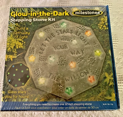 S237 - NEW/SEALED - GLOW IN THE DARK 12 inch STEPPING STONE KIT  by Milestones - Image 1 of 4