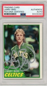 Topps firmado por Larry Bird 1981-82 autografiado PSA ADN AUTO Boston Celtics - Imagen 1 de 2