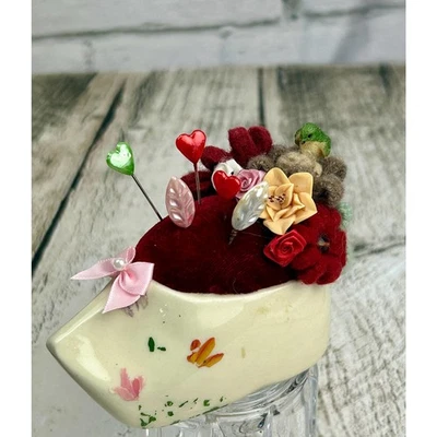 Up Cycled Pin Cushions - Handmade Embellishments - Pin Cushions - Pin Keeps  - Image 1 of 3