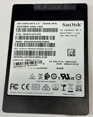 SanDisk SD9TB8W-256G-1001 2.5 SATA 256GB  SSD - Image 1 of 2
