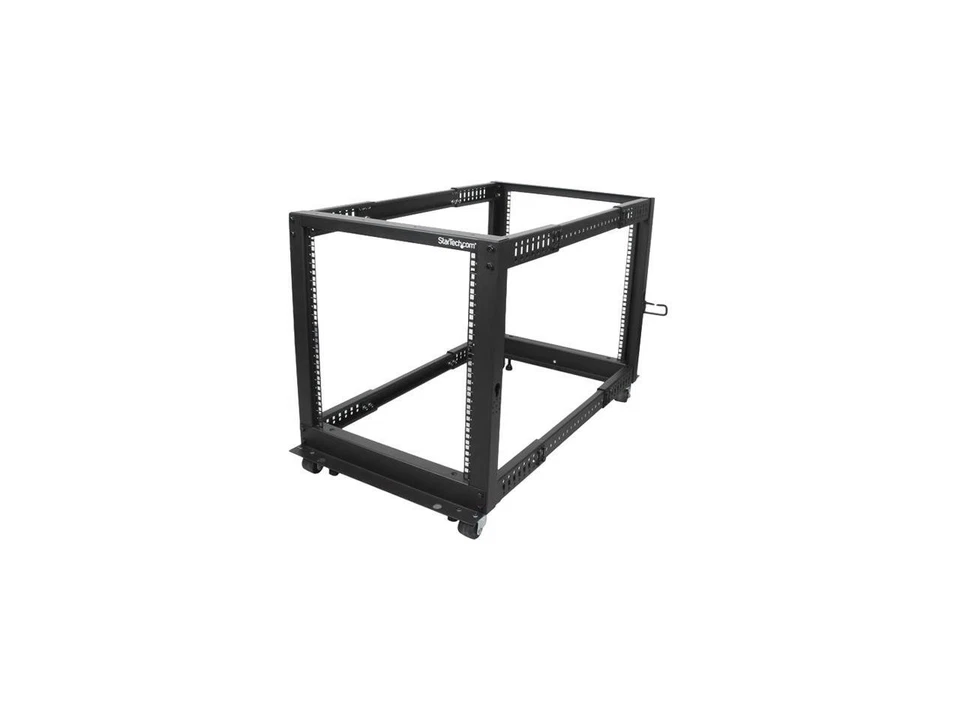 StarTech.com 4POSTRACK12U 12U Adjustable Depth Open Frame 4 Post Server Rack w/ - Image 1 of 1