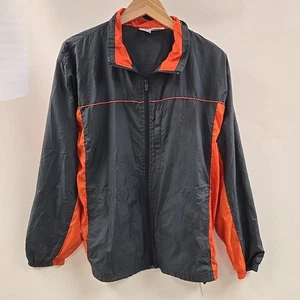 Athletic Works Full Zip Long Sleeve Wind Breaker Mens Medium 38/4 Gray - Picture 1 of 7
