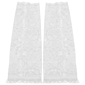  1 Paio Guanti in Pizzo Abito da Sposa Guanti Sposa Pizzo Senza Dita Polso - Foto 1 di 12