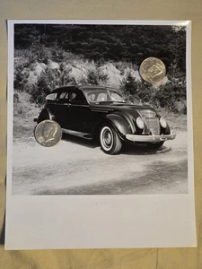 Original 8x10 B&W Photo 1937 Chrysle Airflow 4dr Sedan North Apollo Pennsylvania - Picture 1 of 3