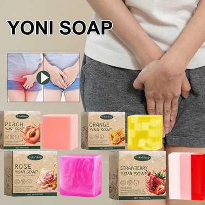 100G Woodsleep Strawberry Yoni Soap Natural Ingredients * N2X5 - Image 1 of 4