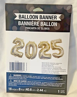 2025 Balloon Banner, Graduation,  NIP! Free Shipping! - Image 1 of 2