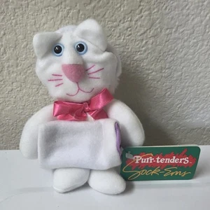 Vintage NWT Hallmark Purr Tenders Sock-Ems Cat to Mouse Plush 1987 - Picture 1 of 6