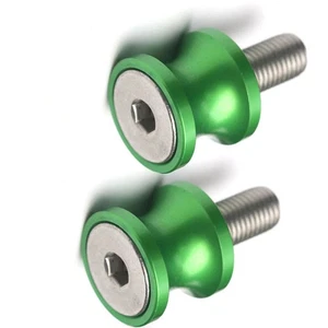 Green XP 10MM Racing Swingarm Spools Kit For ZX-10R Ninja 04 05 06 07 08 09 10 - Picture 1 of 5