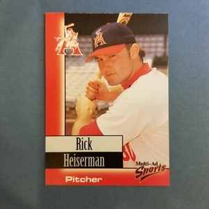 1998 Multi-Ad ARKANSAS Travelers #12 RICK HEISERMAN Omaha NEBRASKA Atlantic IOWA