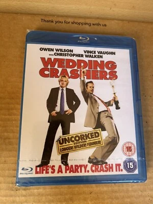 WEDDING CRASHERS - Rare UK Reg B BLU RAY OWEN WILSON VINCE VAUGHN New & Sealed - Image 1 of 3