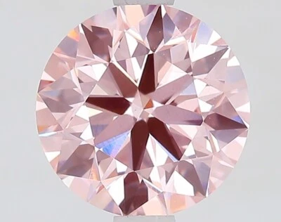 Round 1.73 Cts Fancy Vivid Pink VS1 IGI Certified CVD Lab Grown LOOSE Diamond - Image 1 of 4