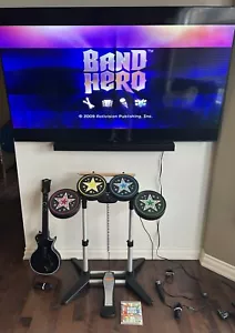 Sony Playstation PS3 PS4 PS5 Rock Band Bundle Wireless Guitar Hero & Drum Dongle - Picture 1 of 17