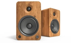 Kanto YU6 Powered Speakers with Bluetooth and Phono Preamp - Pair (Walnut) - Picture 1 of 2