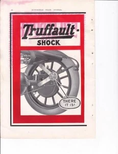 1913 Truffault-Hartford Shock Absorber 2 pg 10x14 Print-Ad/ - Picture 1 of 1