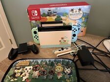 NINTENDO SWITCH NEW HORIZONS SPECIAL EDITION ANIMAL CROSSING COMSOLE BUNDLE