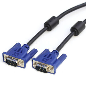 10ft 3m 15-PIN Male to Male VGA Cable Cord Wire for PC HDTV TV