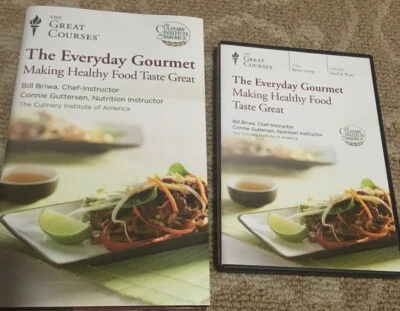 The Great Courses The Everyday Gourmet Making Healthy Food Taste Great book dvd - Image 1 of 3