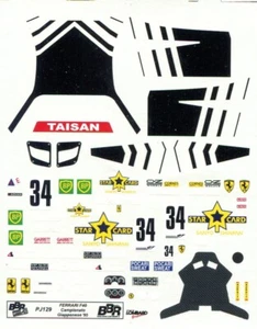 FERRARI F40 LM JGTC N°34 JAPAN GTC 1995 TEAM TAISAN BBR DECALS 1995 - Foto 1 di 1