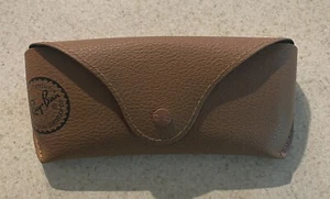 Ray Ban Sunglass Case Only Brown Nice Condition - Picture 1 of 3