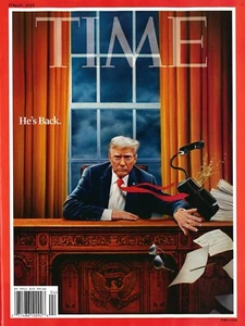 TIME MAGAZINE - FEBRUARY 10, 2025 - DONALD TRUMP. HE'S BACK - Picture 1 of 1