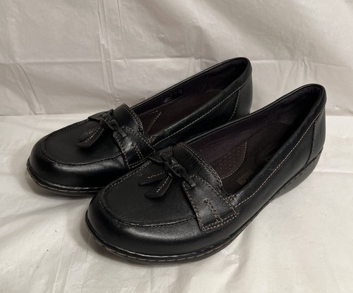 Mocassini donna Clarks Collection Soft Cushion neri taglia 7 W