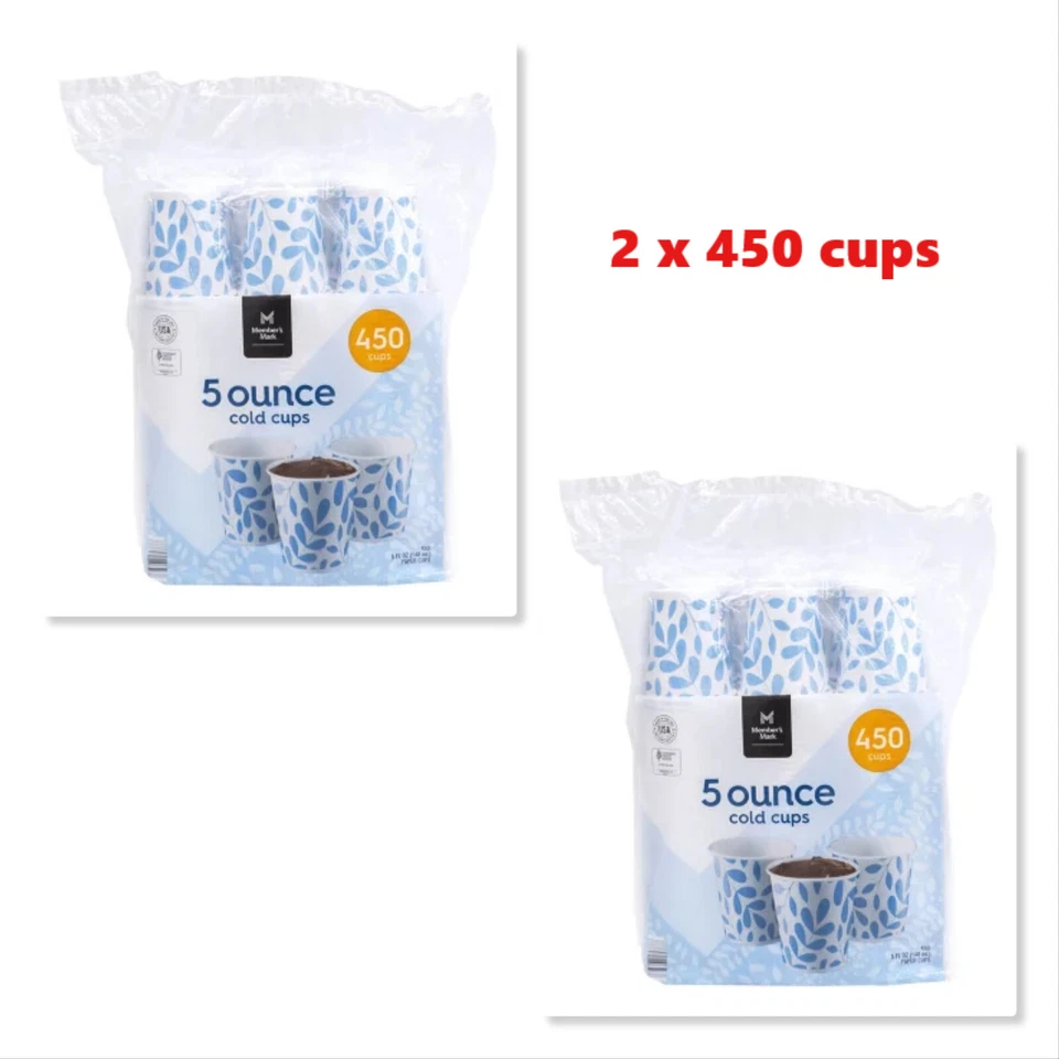 Member's Mark Printed Paper Bath Cold Cup 2 x (5 oz., 450 ct.) TOTAL 900 ct - Image 1 of 1