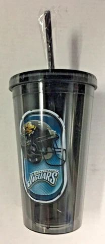 Jacksonville Jaguars NFL Sip n Go Tumbler 16-Ounce Red Cover