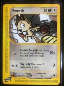 Pokemon 121/165 Meowth Expedition Common a - Picture 1 of 2