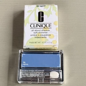 Clinique 3W LAGOON All About Shadow Soft Shimmer Blue Full Size .07 NEW in Box - Picture 1 of 5