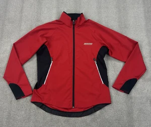 Sugoi Cycling Jacket Womens Medium Red Black Full Zip Stretch Breathable Canada - Picture 1 of 9