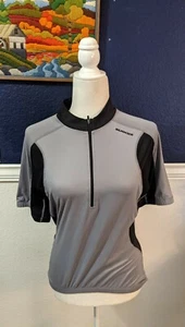Sugoi Canada Cycling Jersey Biking Athletic Gray Black Short Sleeve Sz Medium M - Picture 1 of 10