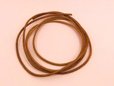 NATURAL Genuine Round LEATHER CORD Cowhide String for DIY Making 1.5/ 2/ 3/ 4mm - image 1 of 2