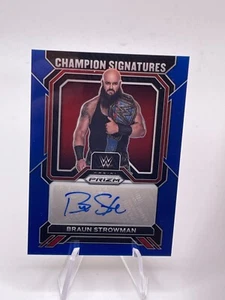 2023 WWE - Prizm - Auto Champion Signatures - Azul /49 - Braun Strowman - Imagen 1 de 2