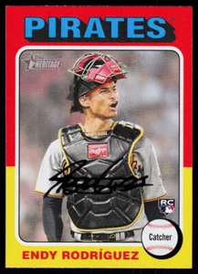 2024 Topps Heritage Endy Rodríguez #488 BASEBALL Rookie Pittsburgh Pirates RC - Picture 1 of 2