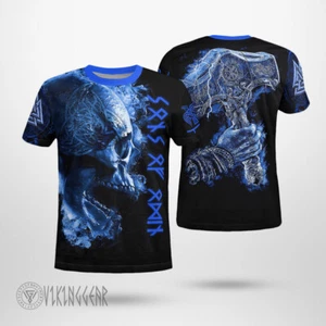 Schädel Totenkopf Skull 3D Streetwear T-Shirt Shirt Kostüme Freizeit Polyester - Picture 1 of 2