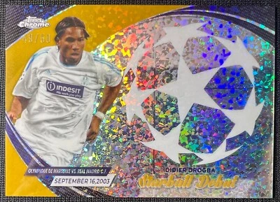 Didier Drogba 2024 Topps Chrome Starball Debut Gold Refractor /50 #SD-7 - Image 1 of 2