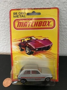 De colección 1980 Lesney MATCHBOX Die Cast Metal #21 Renault Le Car Blister Pack En Tarjeta - Imagen 1 de 12
