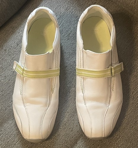 Timberland Scarpe da Guida Uomo in Pelle Bianca Slip On 11M