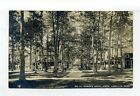 Lakeville MA Mass RPPC photo postcard Nelson's Grove North, dirt road, cottages