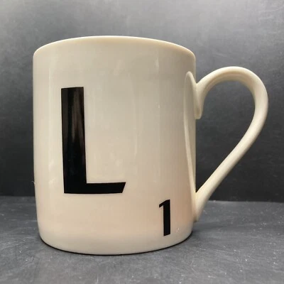 Scrabble 2010 Letter L and Letter Distribution Bone China Mug J.W. Spear & Sons - Image 1 of 4