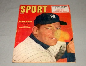 Marzo 1957 revista deportiva Mickey Mantle en portada - Imagen 1 de 1