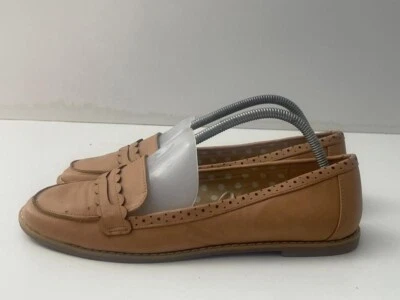 Fabulous Footwear By George Zapatos de Ballet de Cuero Marrón Sin Cordones Reino Unido 8 EUR 42 B141 Foto 1 de 4