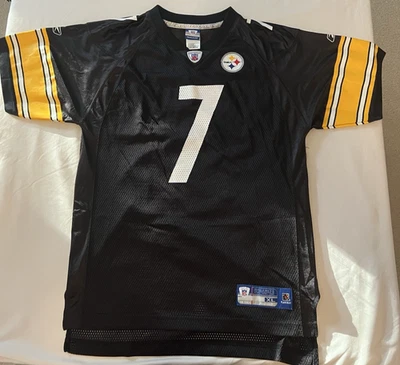 CAMISETA DE LOS PITTSBURGH STEELERS #7 BEN ROETHLISBERGER NFL REEBOK JÓVENES NIÑOS XL Foto 1 de 4