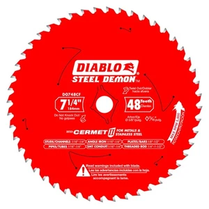 Diablo D0748CFA Stahl Dämon Cermet II Sägeblatt mit Triple Chip Grind und Perma - Bild 1 von 2