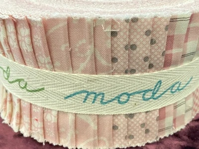 Puttin on the Ritz by Bunny Hill for Moda Fabrics ~  Jelly Roll in Pink - Image 1 of 4
