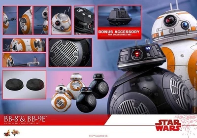 Conjunto de bonecos BB-8 & BB-9E Hot Toys MMS442 STAR WARS The Last Jedi escala 1/6 solto - Imagem 1 de 4