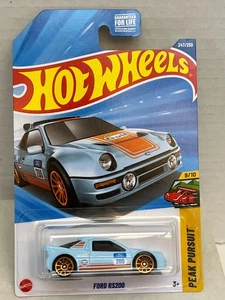 Nuevo en paquete Hot Wheels Mainline Ford RS200 247/250 2025 Blue Gulf Peak Pursuit 9/10 - Imagen 1 de 4